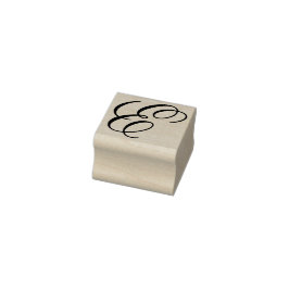 変更ファンシーするモノグラム文字E編集デザイン ラバースタンプ