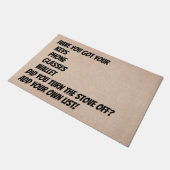 変更リストなし忘れ鍵電話財布前 ドアマット (アングル)