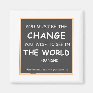 変更世界Gandhi マグネット