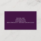 変更仕立て仕立て – 仕立て、仕立て 名刺 (裏面)