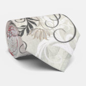 変更可能なカラーベースフローラリーフのスクロールのネクタイ ネクタイ (ロール)