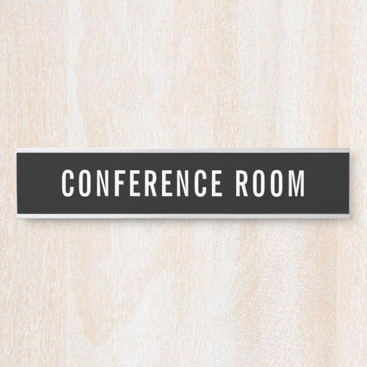 変更可能な会議室サインオフィスドアメタル サインプレート (正面)