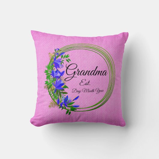 変更文字おばあちゃんエスト祖母の孫 クッション (正面)