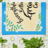 変更文字すべてのおばあちゃんの時に味が良い キッチンタオル (折り畳み)