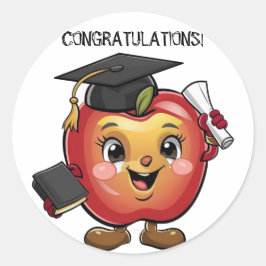 変更文字を名前apple卒業にパーソナライズ ラウンドシール