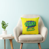 変更文字ビーガンスーパーパワー漫画スタイル文字 クッション (椅子)