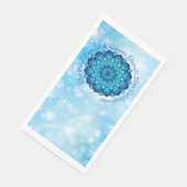 変更文字マッチングディワリブルー紙ゲストタオル (コーナー)