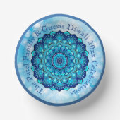 変更文字マッチングディワリブルー ペーパーボウル (正面)