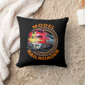 変更文字モデル鉄道車両レッドイエローディーゼル クッション (ブランケット)