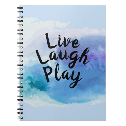 変更文字ライブ笑遊いインスパイア意欲を起こ引用文 ノートブック (正面)