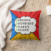 変更文字レジェンドサンドダディーポピー漫画 クッション (ブランケット)