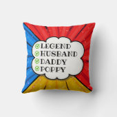 変更文字レジェンドサンドダディーポピー漫画 クッション (裏面)