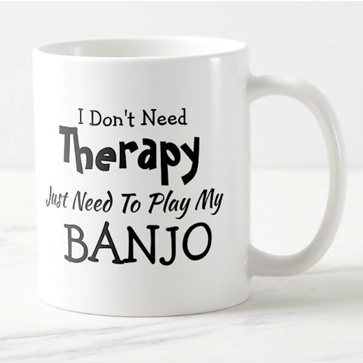 変更文字不要セラピーBANJO コーヒーマグカップ