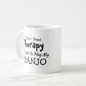 変更文字不要セラピーBANJO コーヒーマグカップ (正面左)
