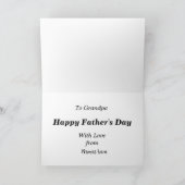 変更文字名を追加スチームトレインハッピーファーザーズ日 カード (内部)