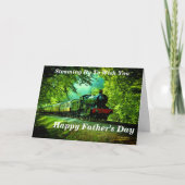 変更文字名を追加スチームトレインハッピーファーザーズ日 カード (正面)