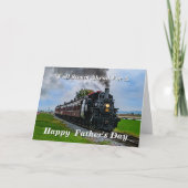 変更文字名を追加Steam Train Faters Day Card カード (正面)