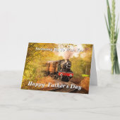 変更文字名を追加Steam Train Faters Day Card カード (正面)