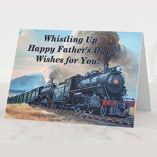 変更文字名を追加Steam Train Happy 父の カード