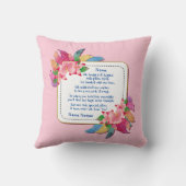 変更文字名前を追加Boho花の羽毛ハグ クッション (裏面)