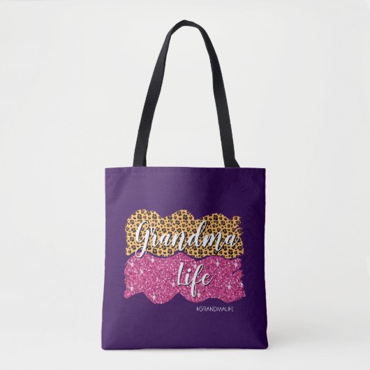 変更文字名前#GrandmaLifeおばあちゃんライフ トートバッグ (正面)