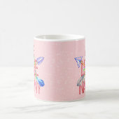 変更文字名Boho Arrows花NANNY大好き コーヒーマグカップ (中央)