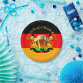 変更文字年10月20xxビールグラス7" ペーパープレート (パーティー)