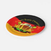 変更文字年10月20xxビールグラス7" ペーパープレート (アングル)