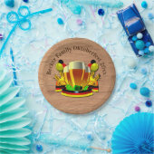 変更文字年10月20xxビールグラス7" ペーパープレート (パーティー)