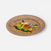 変更文字年10月20xxビールグラス7" ペーパープレート (アングル)