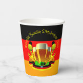 変更文字年10月20xxビールグラス8oz 紙コップ (裏面)