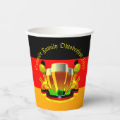 変更文字年10月20xxビールグラス8oz 紙コップ (正面)