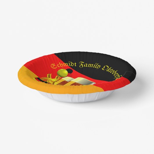 変更文字年10月20xxビールグラス9" ペーパーボウル (傾斜あり)