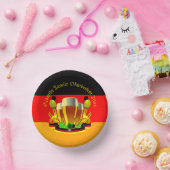 変更文字年10月20xxビールグラス9" ペーパーボウル (パーティー)