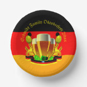 変更文字年10月20xxビールグラス9" ペーパーボウル (正面)