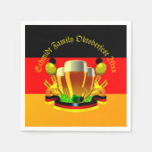 変更文字年10月20xxビールグラス スタンダードカクテルナプキン (正面)