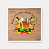 変更文字年10月20xxビールグラス スタンダードカクテルナプキン (正面)