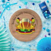 変更文字年10月20xxビールグラス ペーパープレート (パーティー)