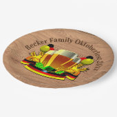 変更文字年10月20xxビールグラス ペーパープレート (アングル)