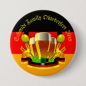 変更文字年10月20xxビールグラス 缶バッジ (正面)
