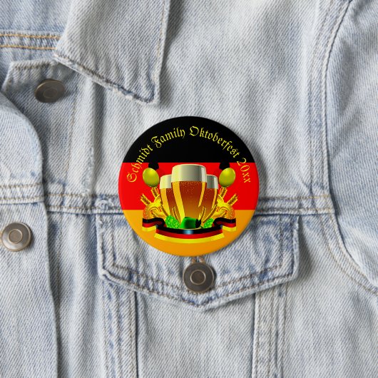 変更文字年10月20xxビールグラス 缶バッジ (インサイチュ)