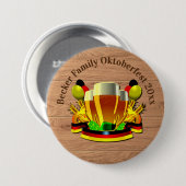 変更文字年10月20xxビールグラスB 缶バッジ (正面&裏面)