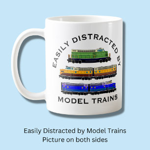 変更文字簡単に配車された鉄道模型ディーゼル コーヒーマグカップ