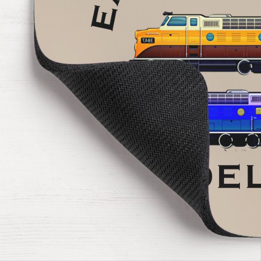 変更文字簡単に配車された鉄道模型ディーゼル マウスパッド (コーナー)