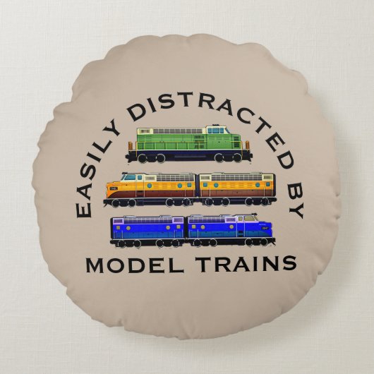 変更文字簡単に配車された鉄道模型ディーゼル ラウンドクッション (正面)