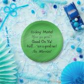 変更文字 – オーストラリア語スラング会話7" ペーパープレート (パーティー)