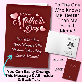 変更文字、ソーシャルメディアよりも私を知っている人 カード