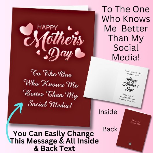 変更文字、ソーシャルメディアよりも私を知っている人 カード