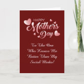 変更文字、ソーシャルメディアよりも私を知っている人 カード (正面)