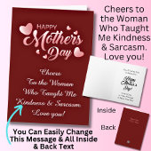 変更文字、教えあなたの親切と皮肉 カード